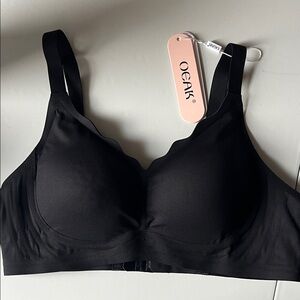 OEAK Women's Black Seamless Bra